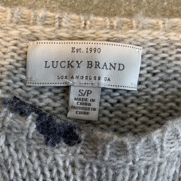 Lucky Brand floral sweater size Small - Picture 4 of 7